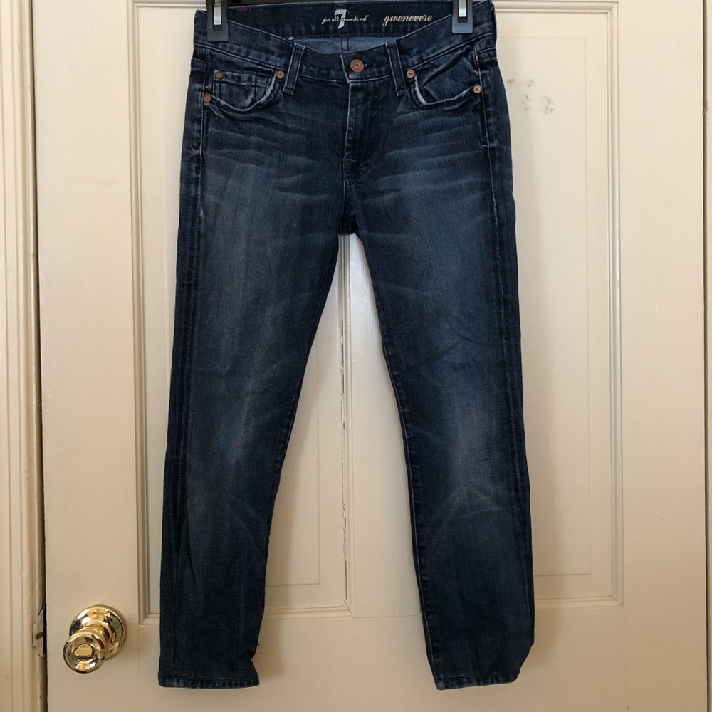 7 For All Mankind Lowrise Skinny Jeans